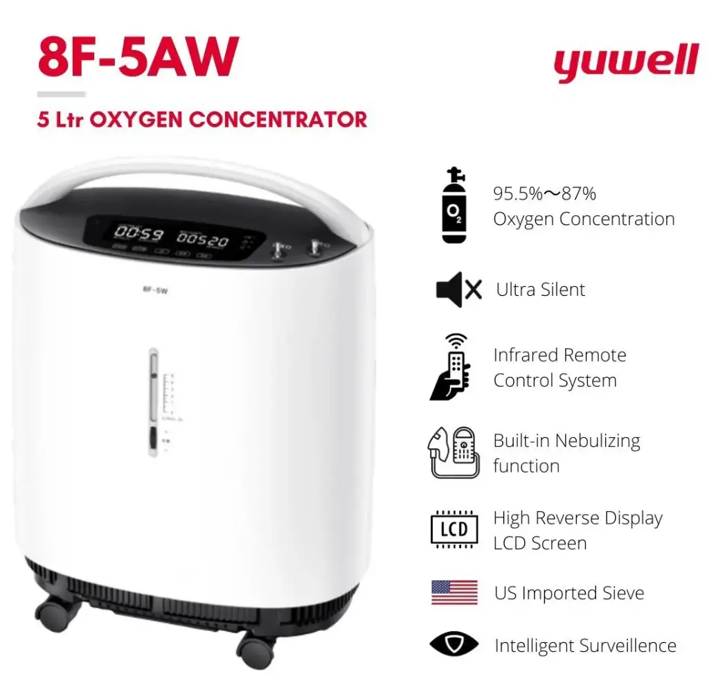 Oxygen Concentrator (Yuwell 8F-5AW) | TeleDoc Homecare in addis Ababa